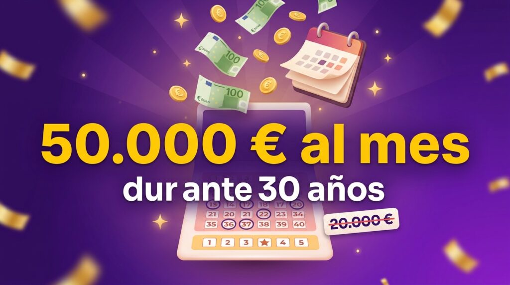 Promoción EuroDreams: el primer premio sube de 20.000 € a 50.000 € al mes durante 30 años